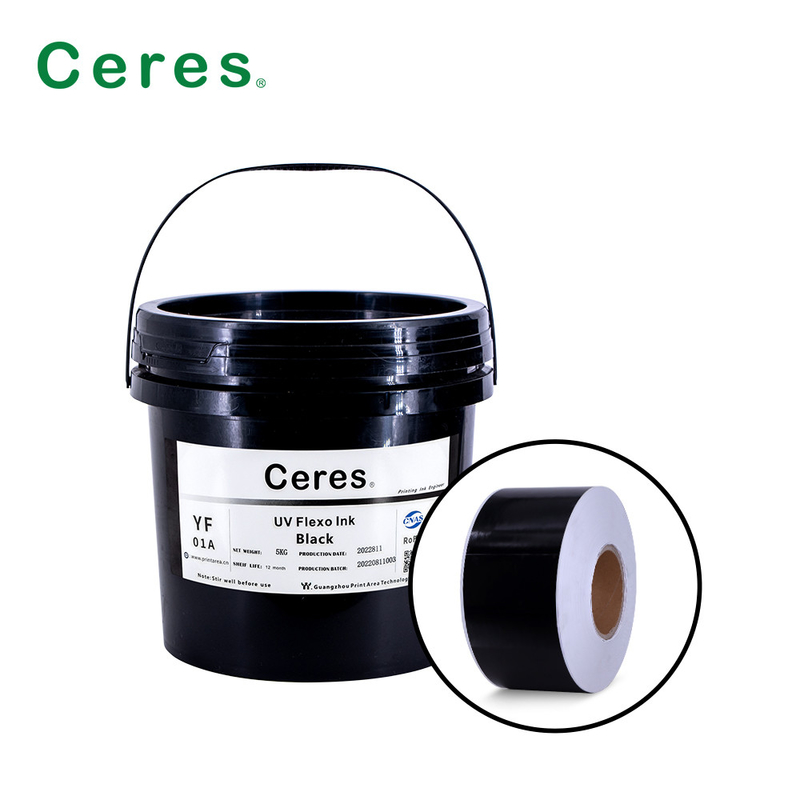 สี UV Flexo Ink CMYK และสี Panton สําหรับการพิมพ์สัญลักษณ์