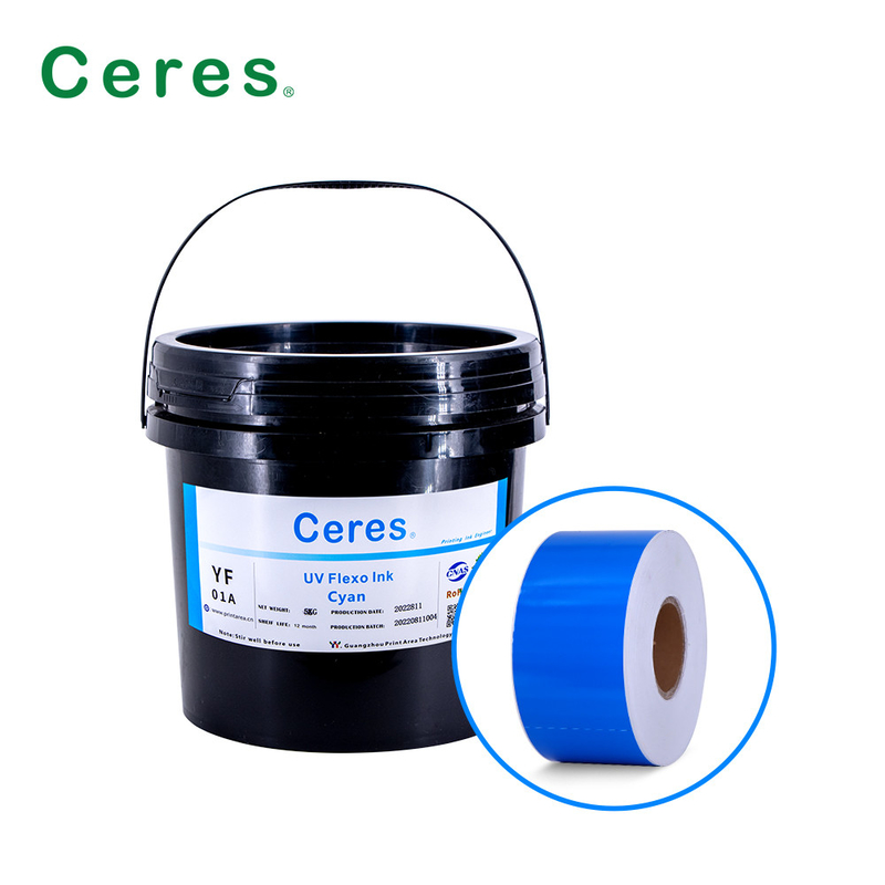สี UV Flexo Ink CMYK และสี Panton สําหรับการพิมพ์สัญลักษณ์