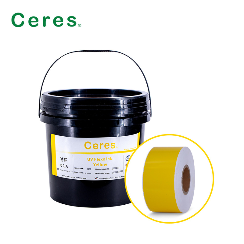 สี UV Flexo Ink CMYK และสี Panton สําหรับการพิมพ์สัญลักษณ์