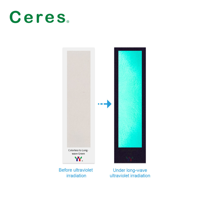 800nm Ceres UV Ink Invisible สีไร้สี ถึงสีเขียว