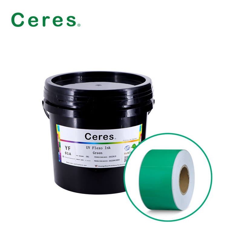 Rohs เขียว UV Flexo Ink สี Panton สําหรับกระดาษและพลาสติก