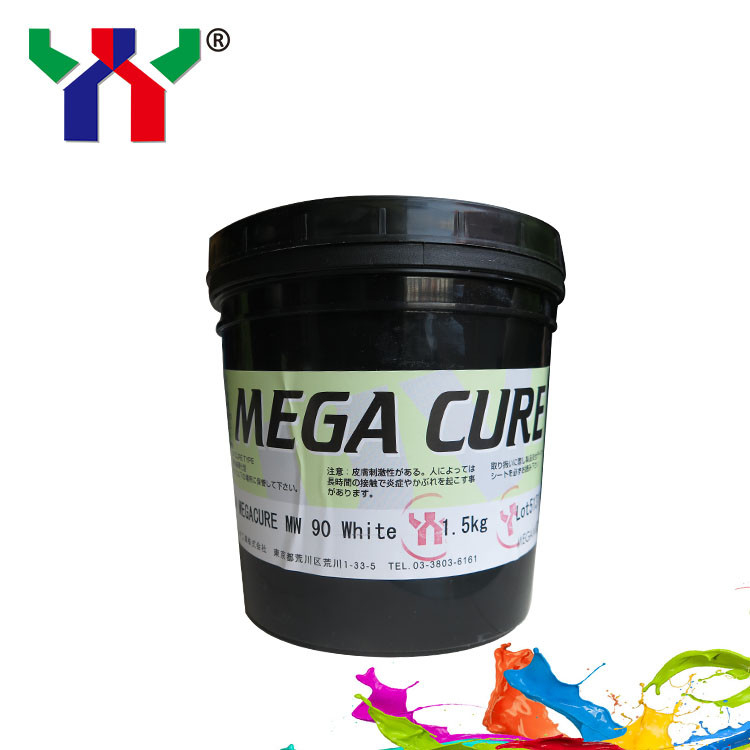 สีขาวออฟเซต 1 กิโลกรัม กระป๋อง UV การรักษาพิมพ์ สี Msds NW90 การแห้งเร็ว