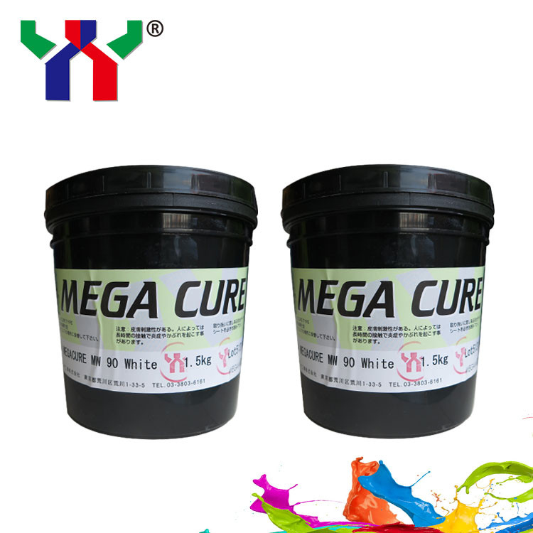 สีขาวออฟเซต 1 กิโลกรัม กระป๋อง UV การรักษาพิมพ์ สี Msds NW90 การแห้งเร็ว