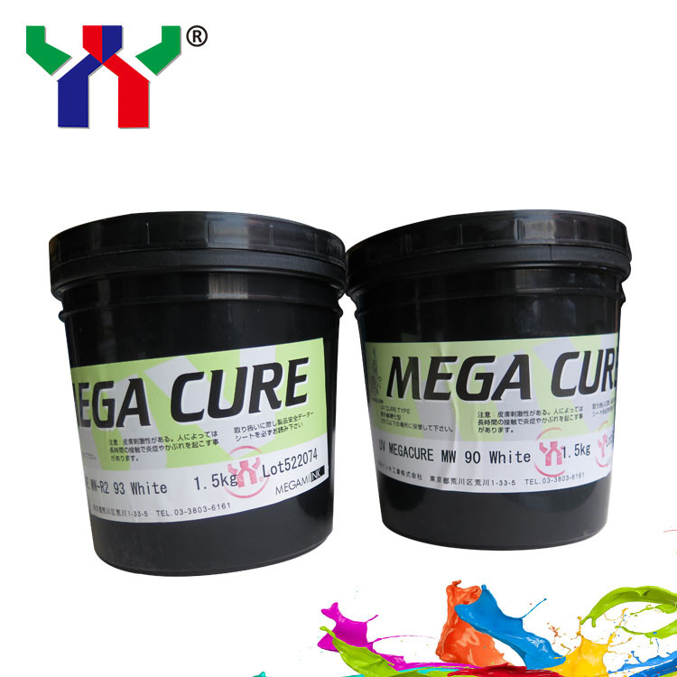 สีขาวออฟเซต 1 กิโลกรัม กระป๋อง UV การรักษาพิมพ์ สี Msds NW90 การแห้งเร็ว