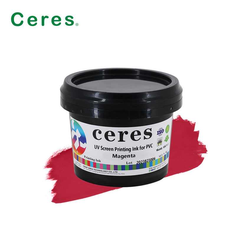 CMYK UV Screen Printing Ink สําหรับพลาสติกกระจก PP PE PET LDPE HDPE