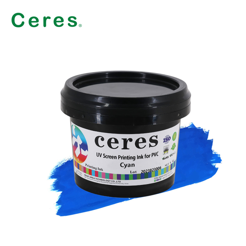 CMYK UV Screen Printing Ink สําหรับพลาสติกกระจก PP PE PET LDPE HDPE