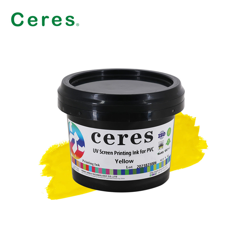 CMYK UV Screen Printing Ink สําหรับพลาสติกกระจก PP PE PET LDPE HDPE