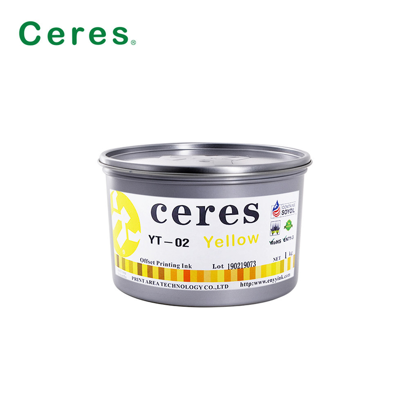 สีสดใส Offset Printing Ink กระดาษ สีสว่างสูง Cmyk Ink สีแดง