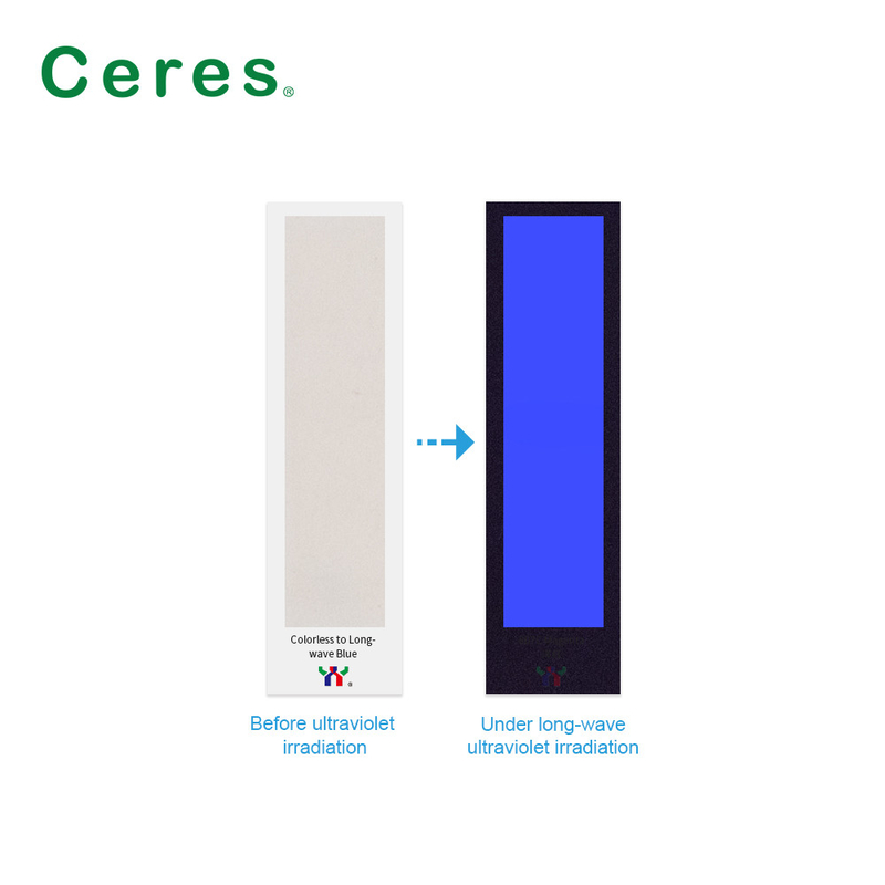 น้ําลาย UV ไม่เห็นได้ สําหรับใบรับรองความปลอดภัยทั้งหมด สีไม่เป็นสี ถึงสีฟ้า โดยการพิมพ์ออฟเซ็ต