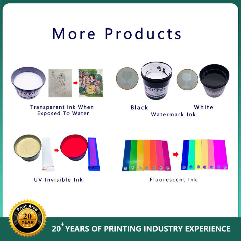 สี UV ที่มองไม่เห็นสําหรับการพิมพ์หน้าจอ