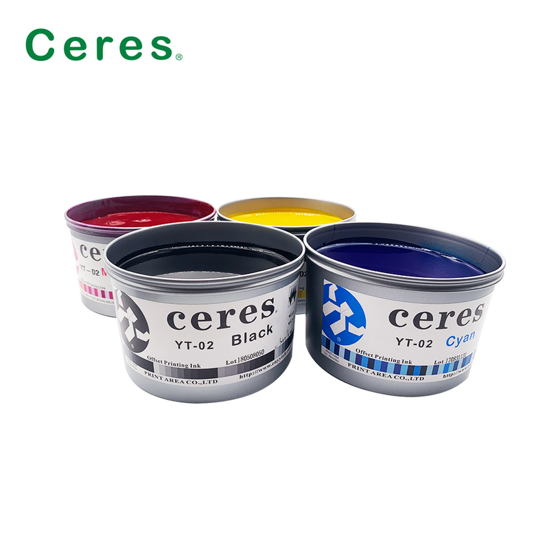 Ceres High Gloss YY02/YY03/YY09 น้ํามันฐานแบบเครื่องพิมพ์ออฟเซ็ต มีอายุการใช้งาน 2 ปี