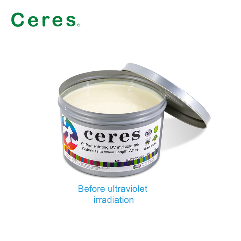 สีไร้สีเป็นสีขาว UV Flexo Printing UV Invisible Ink สําหรับผลพิเศษ