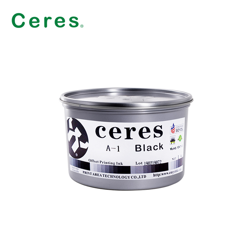 ซีเรส A-1 ไม่เป็นพิษ มีความสว่างสูง 2 ปี อายุการใช้งาน โซย่า บอน ออฟเซ็ตพิมพ์หมึกสําหรับสี CMYK