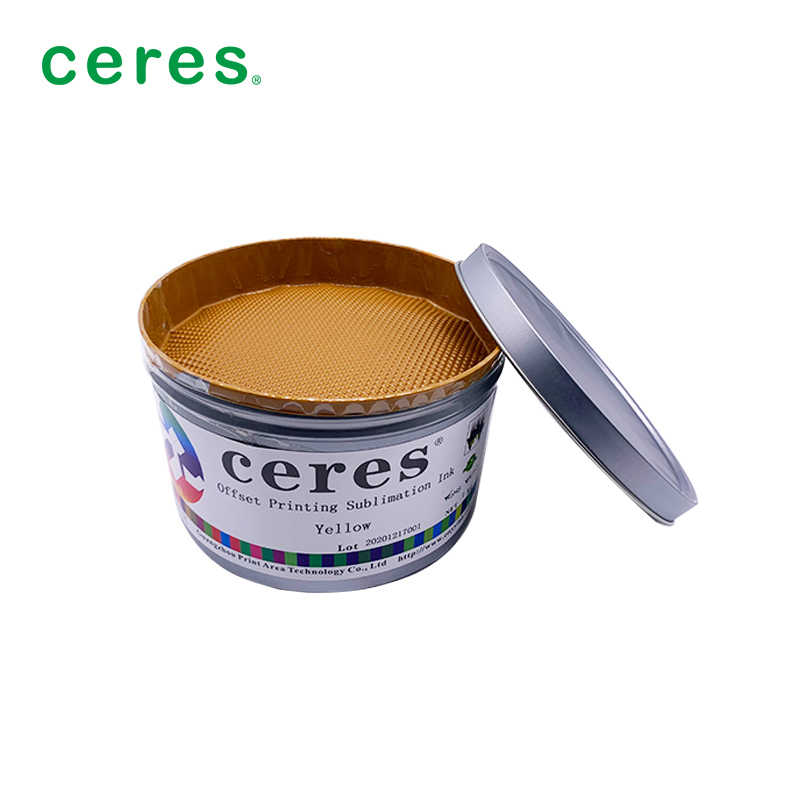 หมึกซับลิเมชั่นสีม่วงแดงสำหรับพิมพ์ออฟเซ็ต มีความแตกต่างของสีเล็กน้อย ให้การจำลองสีที่ดี และเหมาะสำหรับเครื่องพิมพ์ 4 สี