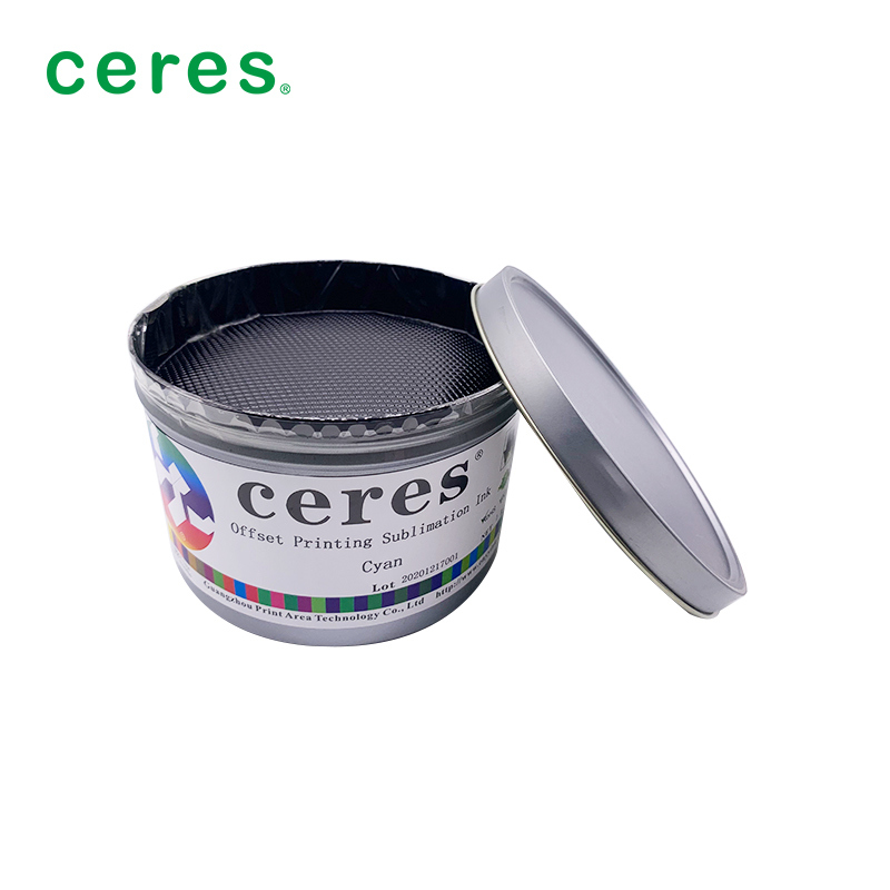 หมึกซับลิเมชั่นสีม่วงแดงสำหรับพิมพ์ออฟเซ็ต มีความแตกต่างของสีเล็กน้อย ให้การจำลองสีที่ดี และเหมาะสำหรับเครื่องพิมพ์ 4 สี