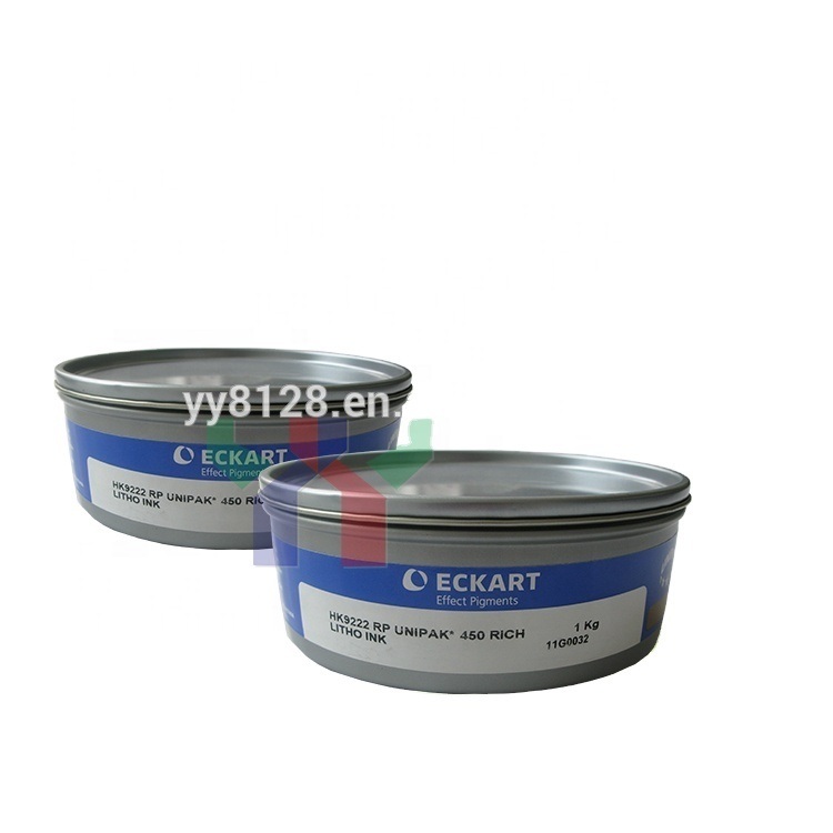 Eckart สีพิมพ์ออฟเซตทองและเงิน 9222 สีฟ้าทอง 9224 สีแดงทอง 9310 สีเงินสําหรับบรรจุเครื่องประดับ