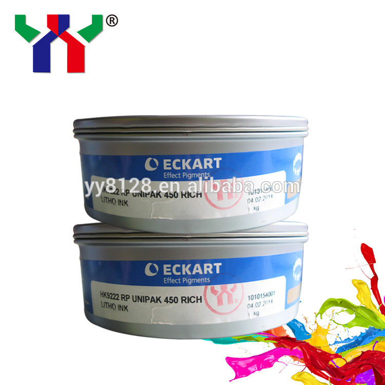 Eckart สีพิมพ์ออฟเซตทองและเงิน 9222 สีฟ้าทอง 9224 สีแดงทอง 9310 สีเงินสําหรับบรรจุเครื่องประดับ