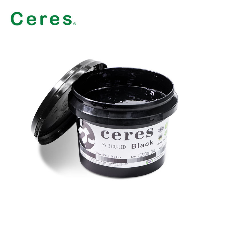 Ceres YY-310 UV LED Offset Ink with 100~150um Thickness and CMYK Pantone Colours สําหรับการพิมพ์ที่มีคุณภาพสูง