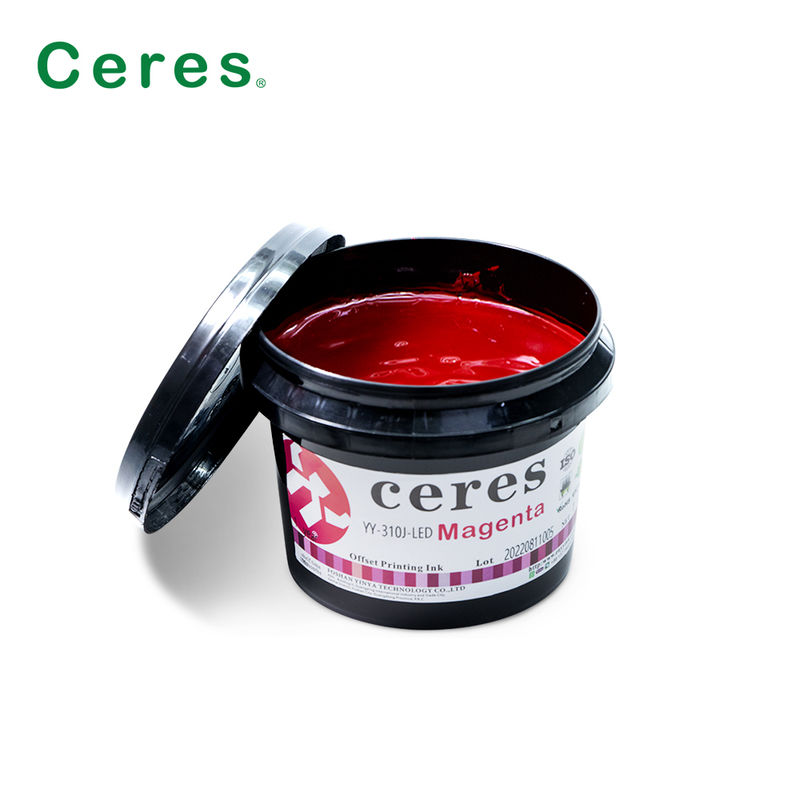 Ceres YY-310 UV LED Offset Ink with 100~150um Thickness and CMYK Pantone Colours สําหรับการพิมพ์ที่มีคุณภาพสูง