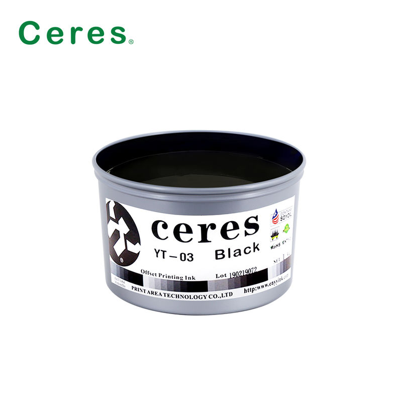 หมึกพิมพ์ออฟเซ็ตถั่วเหลือง Ceres YT-03 แห้งเร็ว เป็นมิตรต่อสิ่งแวดล้อม ให้ความเงางามสูง สำหรับการพิมพ์ CMYK