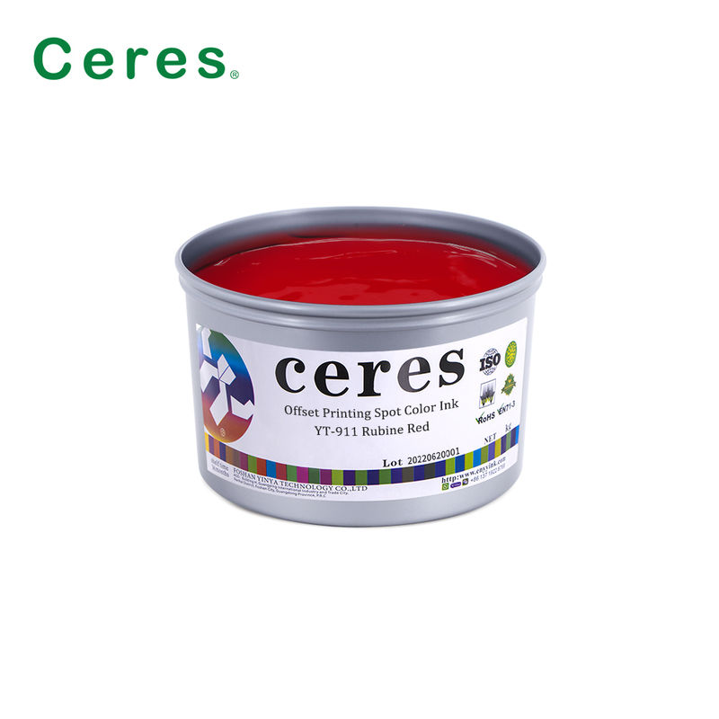 สี Pantone Spot สีพิมพ์ออฟเซ็ตที่ใช้สารละลาย มีความละอ่อนสูงสําหรับการพิมพ์พัสดุ