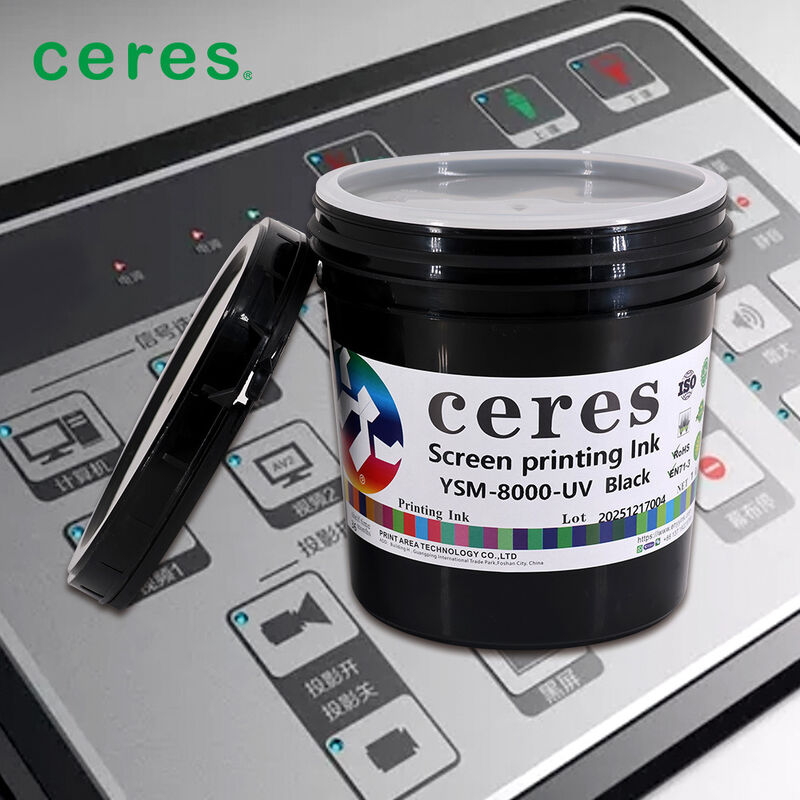 High Opacity UV Screen Printing Ink with High Flexibility and Fast Drying for PE Substrates