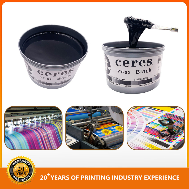สีสดใส Offset Printing Ink กระดาษ สีสว่างสูง Cmyk Ink สีแดง