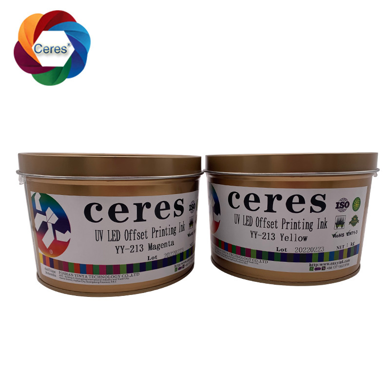 MSDS UV Offset Ink Ceres 1 kg กระปุกที่ใช้สารละลาย YY-213 การแห้งเร็ว