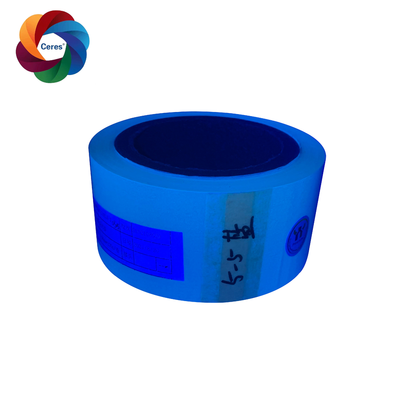 PET 27 Mic Hot Stamping Film UV Invisible Ink Blue Bopp Paper Lamination Film ผนังเลมเนชั่นกระดาษ