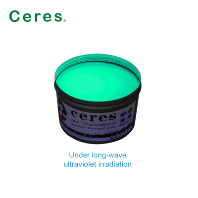 800nm Ceres UV Ink Invisible สีไร้สี ถึงสีเขียว